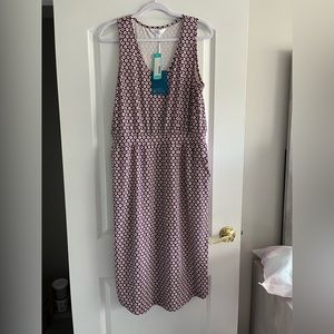 Knit V-Neck Midi Dress